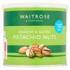 Waitrose Roasted & Salted Pistachio Nuts Can, 250g
