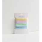 Multicolour 8 Pack Towelling Hair Bands 