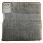 Nutmeg Home Supersoft Cotton Bath Sheet Pale Grey