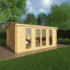 Mercia 5m x 4m Home Office Studio Log Cabin (44mm)