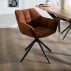 Henson Swivel Dining Chair, Porter Suede