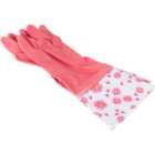Daisy Pink Cleaning Washing Up Gloves