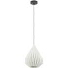 EGLO Minting Paper and Steel Pendant Light