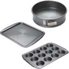 Circulon Momentum Nonstick Steel Bakeware Set of 3 with 12 Cup Muffin Tin