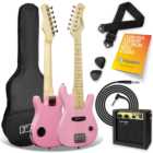 3rd Avenue Pink Junior Electric Guitar Set