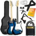 3rd Avenue Blueburst Full Size Electric Guitar Set