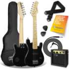 3rd Avenue Black Junior Electric Guitar Set