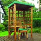 Charles Taylor Wentworth Single Seater Arbour with Green Roof Cover