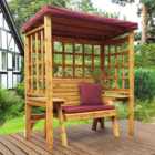Charles Taylor Wentworth 2 Seater Arbour with Burgundy Roof Cover