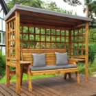 Charles Taylor Wentworth 3 Seater Arbour with Grey Roof Cover