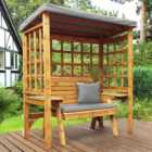 Charles Taylor Wentworth 2 Seater Arbour with Grey Roof Cover
