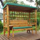 Charles Taylor Wentworth 3 Seater Arbour with Green Roof Cover