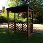 Charles Taylor Dorchester BBQ Shelter with Green Roof Cover