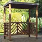 Charles Taylor Dorchester BBQ Shelter with Grey Roof Cover