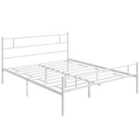 Homcom King Metal Bed Frame W/ Headboard And Footboard, Underbed Storage Space