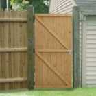 Livingandhome Pine Wood Garden Gate with Latch 183CM