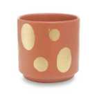 Interiors By Ph Yuri Small Terracotta Gold Spotted Planter