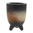 Interiors By Ph Arlo Large Black Ombre Planter