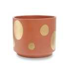 Interiors By Ph Yuri Large Terracotta Gold Spotted Planter