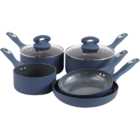 Cermalon Blue Non Stick Aluminium Cookware Set of 5