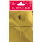 Gold Foil Gift Tags - 20 Pack