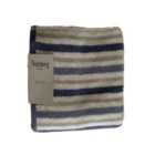 Nutmeg Home Blue & Grey Stripe Bath Towel