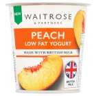 Waitrose Peach Low Fat Yogurt, 150g