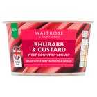 Waitrose Rhubarb & Custard West Country Yogurt, 150g