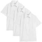 M&S Girls School Shirts, 3-4 Years, White 3 per pack