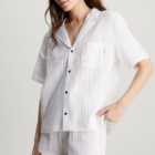 Calvin Klein Textured Cotton-Gauze shirt
