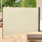 Outsunny Cream Retractable Side Awning Screen 3 x 2m