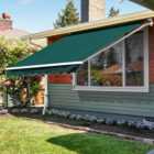 Outsunny Green Retractable Awning 3.5 x 2.5m