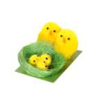 Easter Chicks With Green Nest