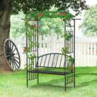 Outsunny 3 Seater 6.7 x 5 x 1.9ft Arched Arbour