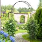 Outsunny 2 Seater 7.4 x 3.9 x 0.9ft Arched Arbour with Trellis Sides
