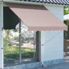 Outsunny Beige Retractable Awning 2 x 1.5m