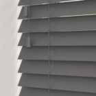 New Edge Blinds Wooden Venetian Blinds with Strings Anchor Grey 195cm