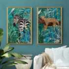 Set of 2 Jungle Vibes Framed Prints
