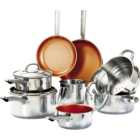 Cermalon Non Stick Stainless Steel Cookware Set of 8