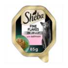 SHEBA Fine Flakes Cat Tray with Salmon in Jelly 85g
