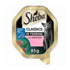 SHEBA Classics Cat Tray with Salmon in Terrine 85g