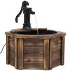 Outsunny Wooden Oasis Electric Water Fountain 220v