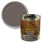 Ronseal Quick Drying Rocky Grey Decking Stain 2.5L