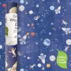 In Space Gift Wrap Roll 5m