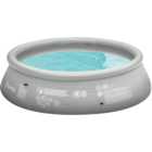 Outsunny Grey Inflatable Swimming Pool with Hand Pump 2.74 x 0.7cm