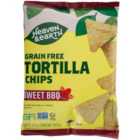 Heaven & Earth Grain Free Tortilla Chips Sweet BBQ 128g