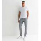 Only & Sons Pale Grey Check Tapered Slim Fit Trousers