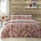 Athena Duvet Cover and Pillowcase Set - Rust / Double