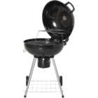 Outsunny Black Portable Kettle Charcoal BBQ Grill