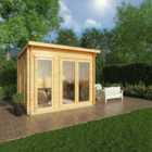 Mercia 3m x 3m Studio Pent Log Cabin